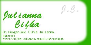 julianna cifka business card